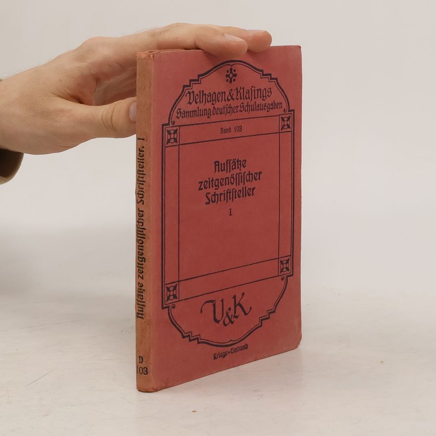 E. Lemp Aufsätze zeitgenössischer Schriftsteller I