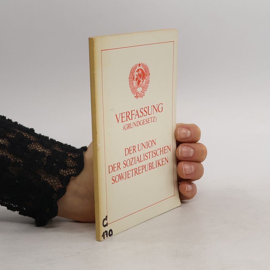 Autorenkollektiv Verfassung (Grundgesetz). Der Union. Der Sozialistischen Sowjetrepubliken