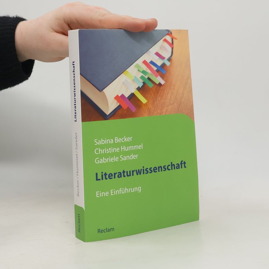 Sabina Becker Literaturwissenschaft