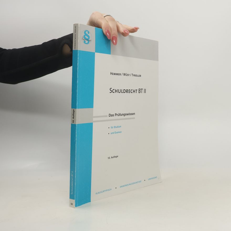 Karl-Edmund Hemmer Schuldrecht BT II, besondere Vertragstypen