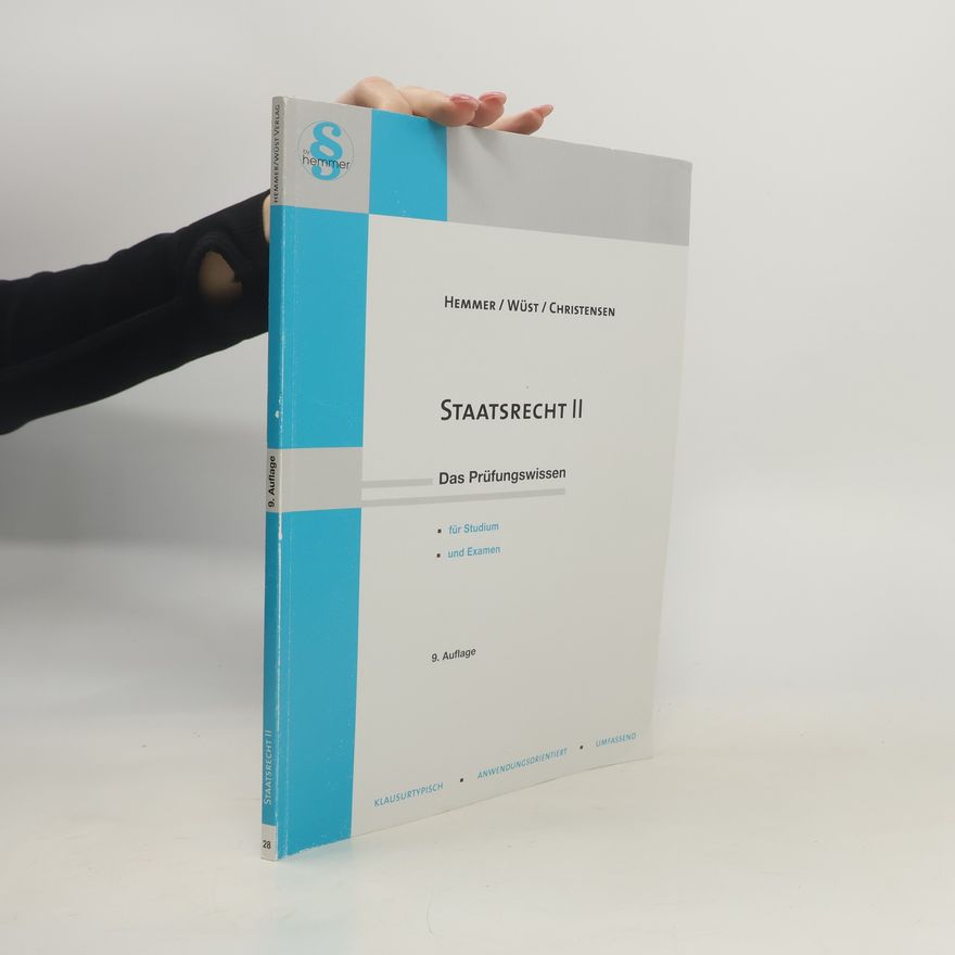 Karl-Edmund Hemmer Staatsrecht 2 - 9. Auflage