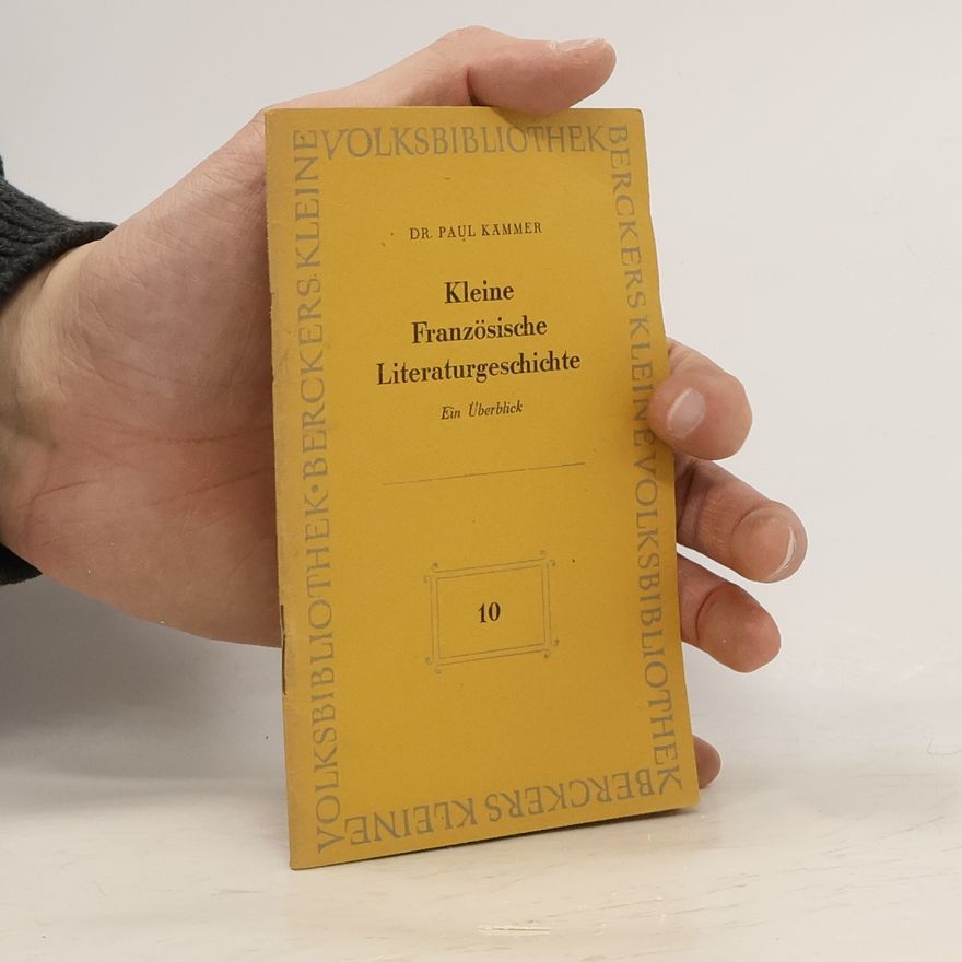Paul Kämmer Kleine Englische Literaturgeschichte 10
