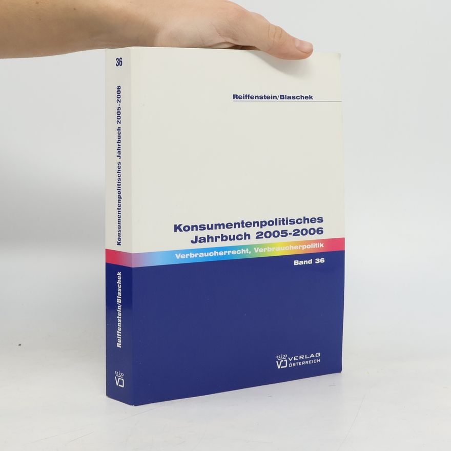 Blaschek Konsumentenpolitisches Jahrbuch