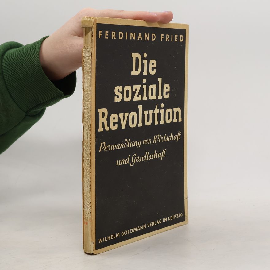 Ferdinand Fried Die soziale Revolution