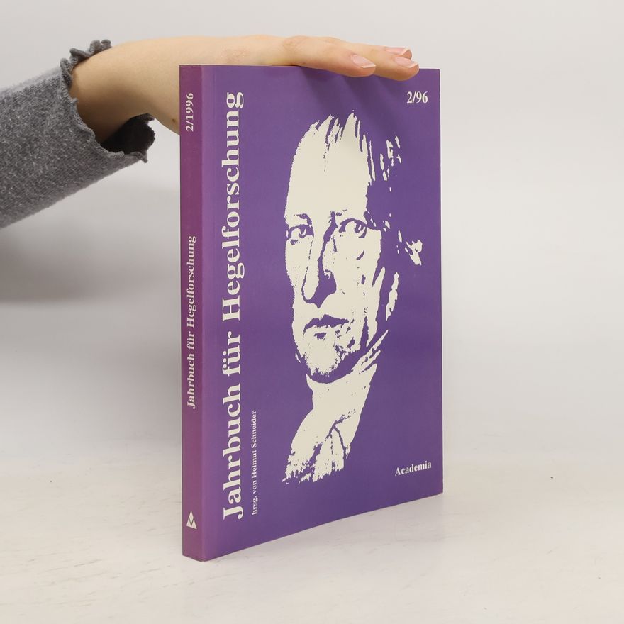 Hans-Helmut Schneider Jahrbuch für Hegelforschung