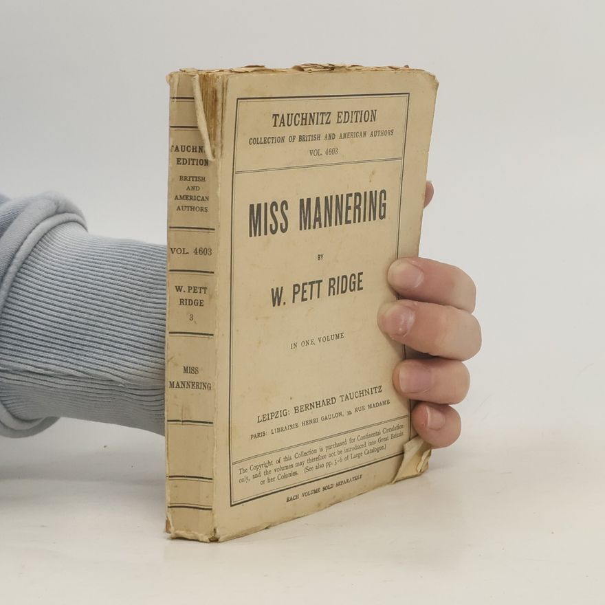 W. Pett Ridge Miss Mannering