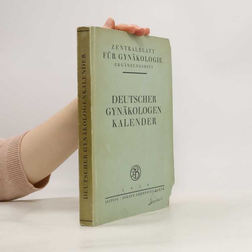 Walter Stoeckel Deutscher Gynäkologenkalender