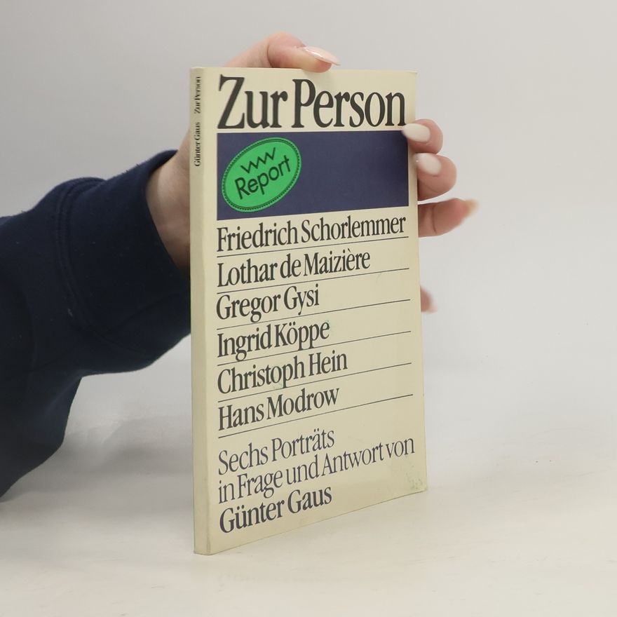 Günter Gaus Zur Person