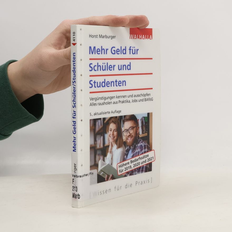 Horst Marburger Mehr Geld für Schüler und Studenten