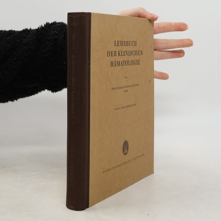 Various authors Lehrbuch der klinischen Hämatologie