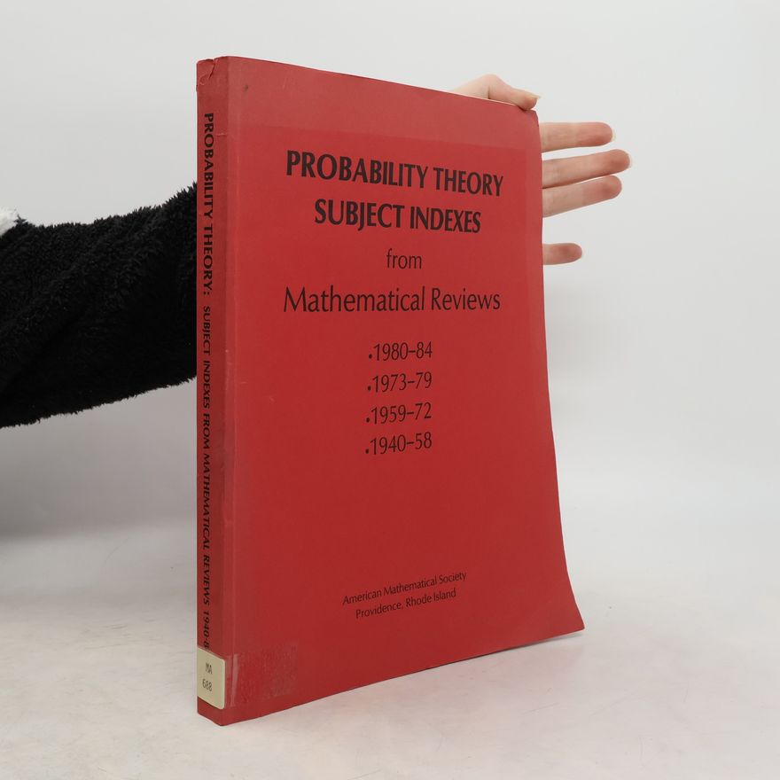 Autorenkollektiv Probability Theory Subject Indexes From Mathematical Reviews