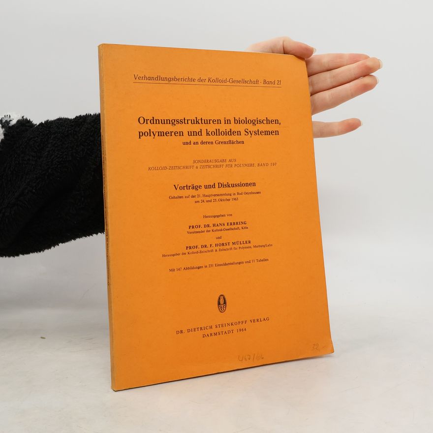 AA.VV. Ordnungsstrukturen in biologischen, polymeren und kolloiden Systemen und an deren Grenzflächen