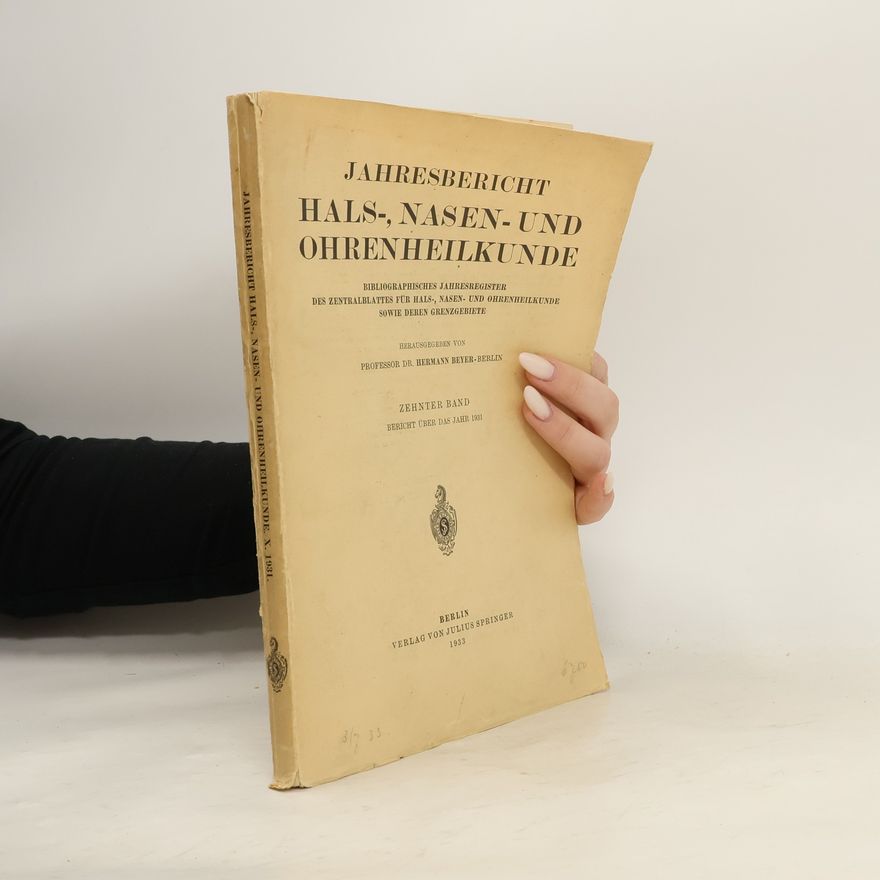 Collectif d'auteurs Jahresbericht Hals-, Nasen- und Ohrenheilkunde 10