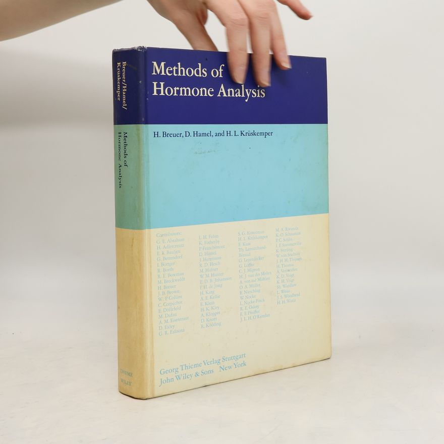 W. von Studnitz Methods of Hormone Analysis