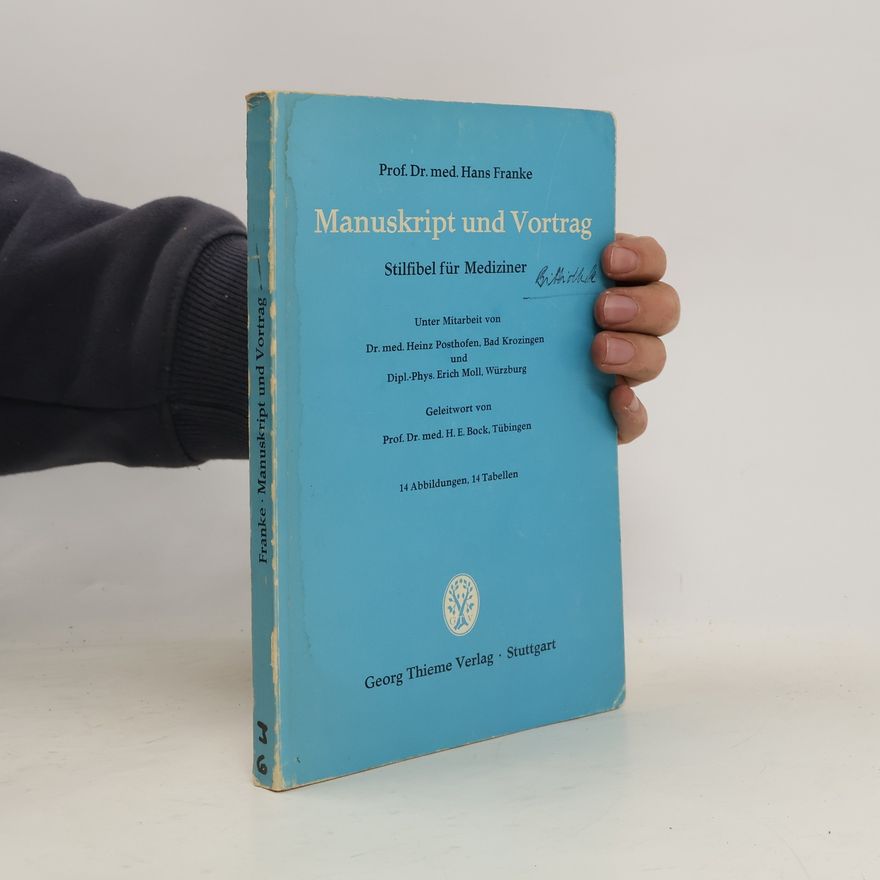 Hans Franke Manuskript und Vortrag