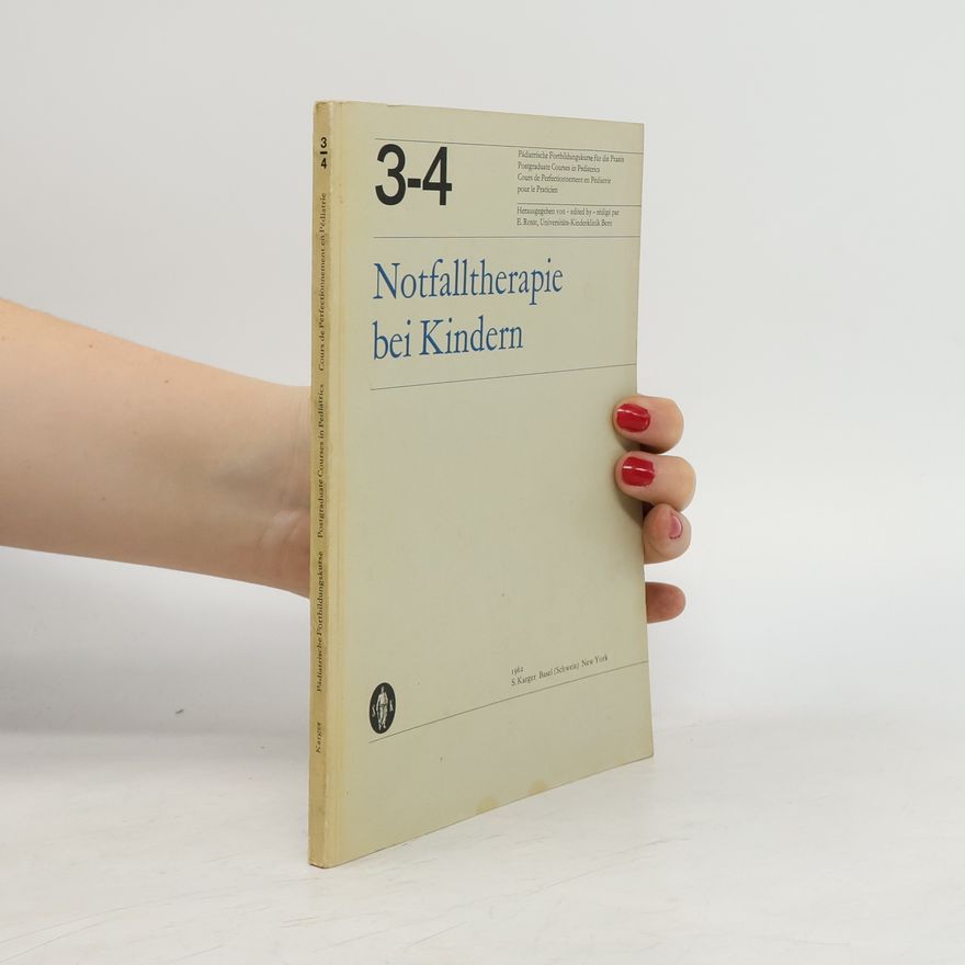 Various authors Notfalltherapie bei Kindern 3-4