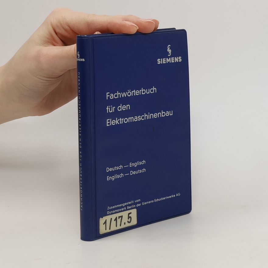 Autorenkollektiv Fachwörterbuch für den Elektromaschinenbau