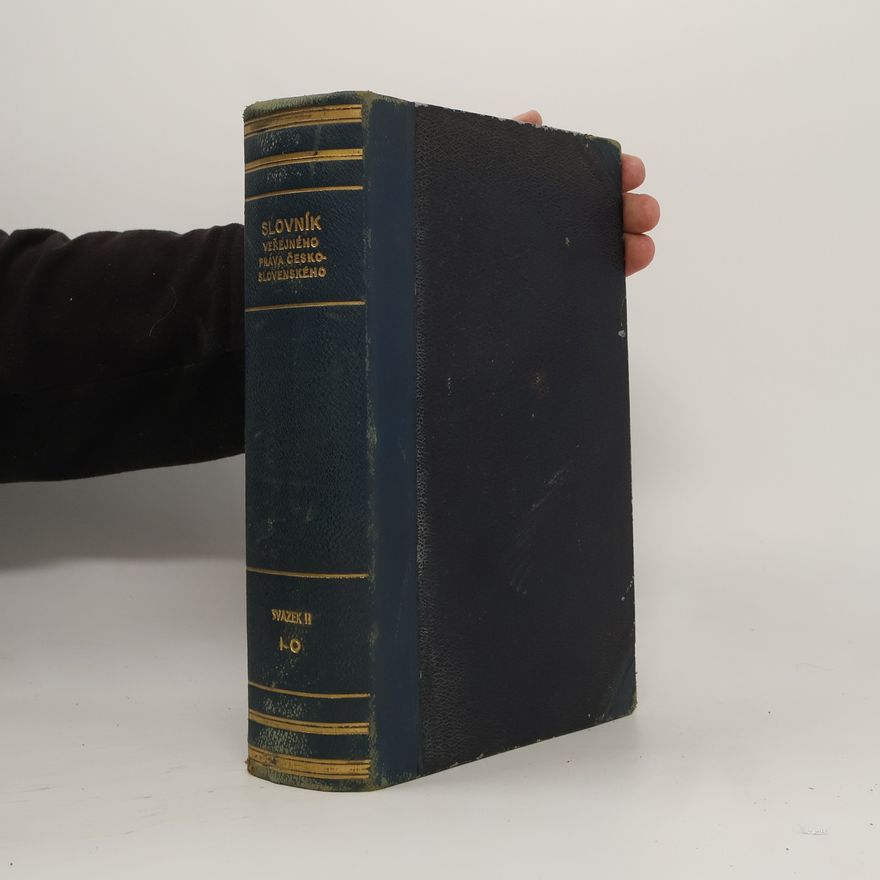 Jiří Hoetzel Slovník veřejného práva československého. Svazek. II, [I-O]