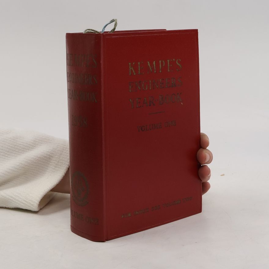 C. E. Prockter Kempe's Engineer's Year-book for 1958 vol. 1