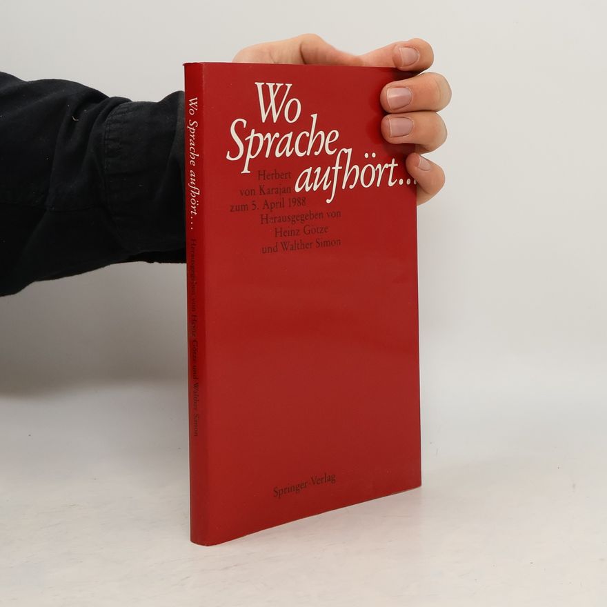 Walther Simon Wo Sprache aufhört....