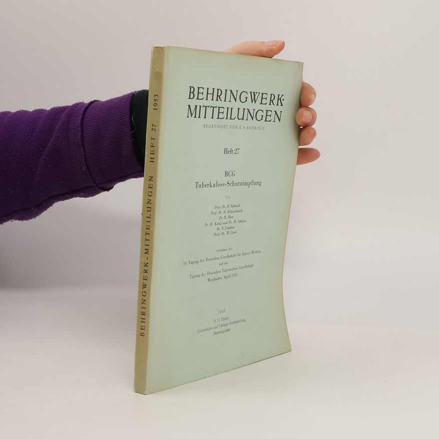 Autorenkollektiv Behringwerk-Mitteilungen Heft 27