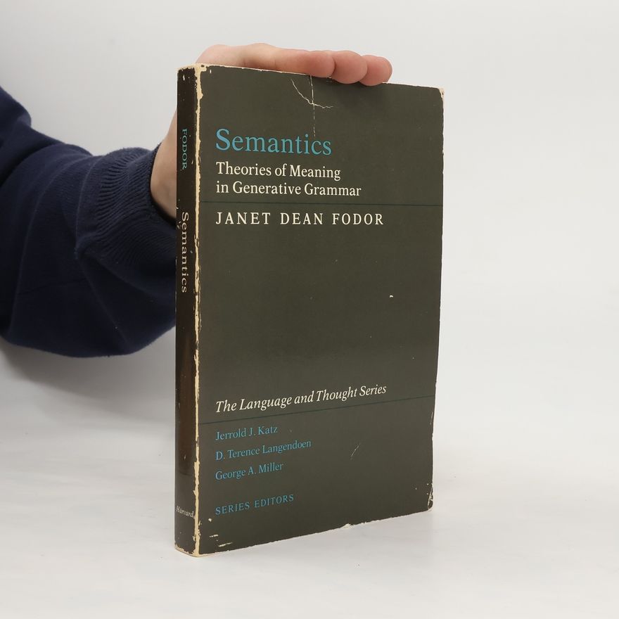 D. Terence Langendoen The Language and Thought Series: Semantics