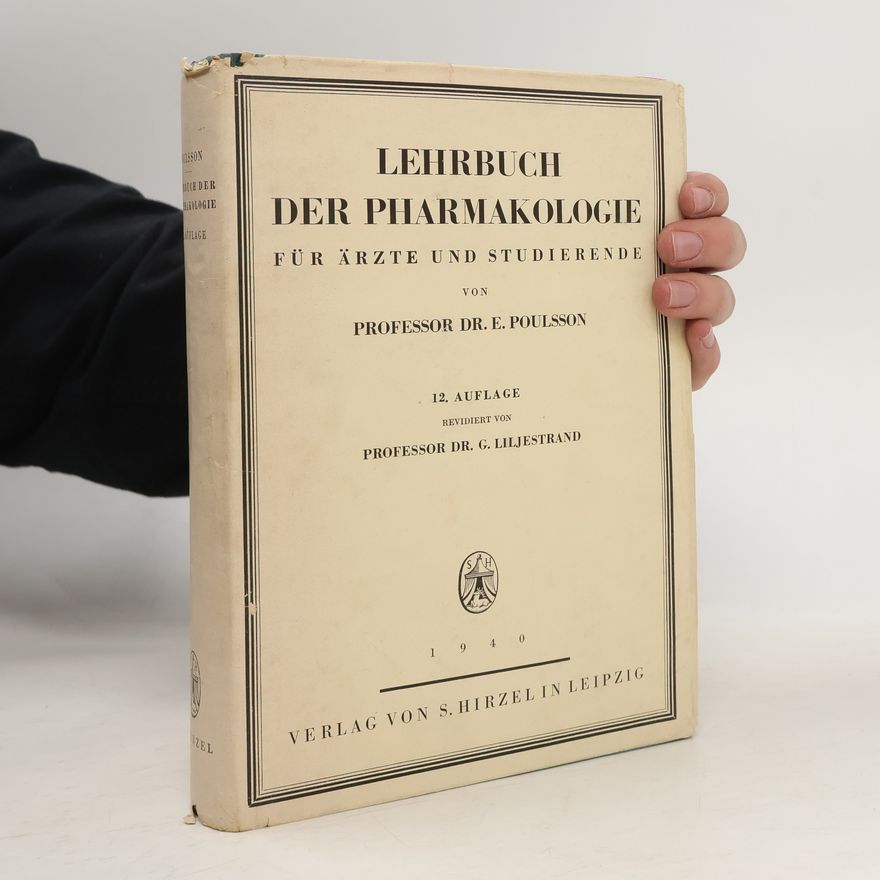 Edvard Poulsson Lehrbuch der Pharmakologie für Ärtze und Studierende