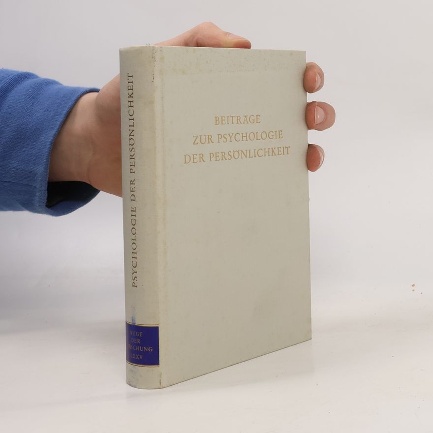 Various authors Beiträge zur Psychologie der Persönlichkeit LXXV
