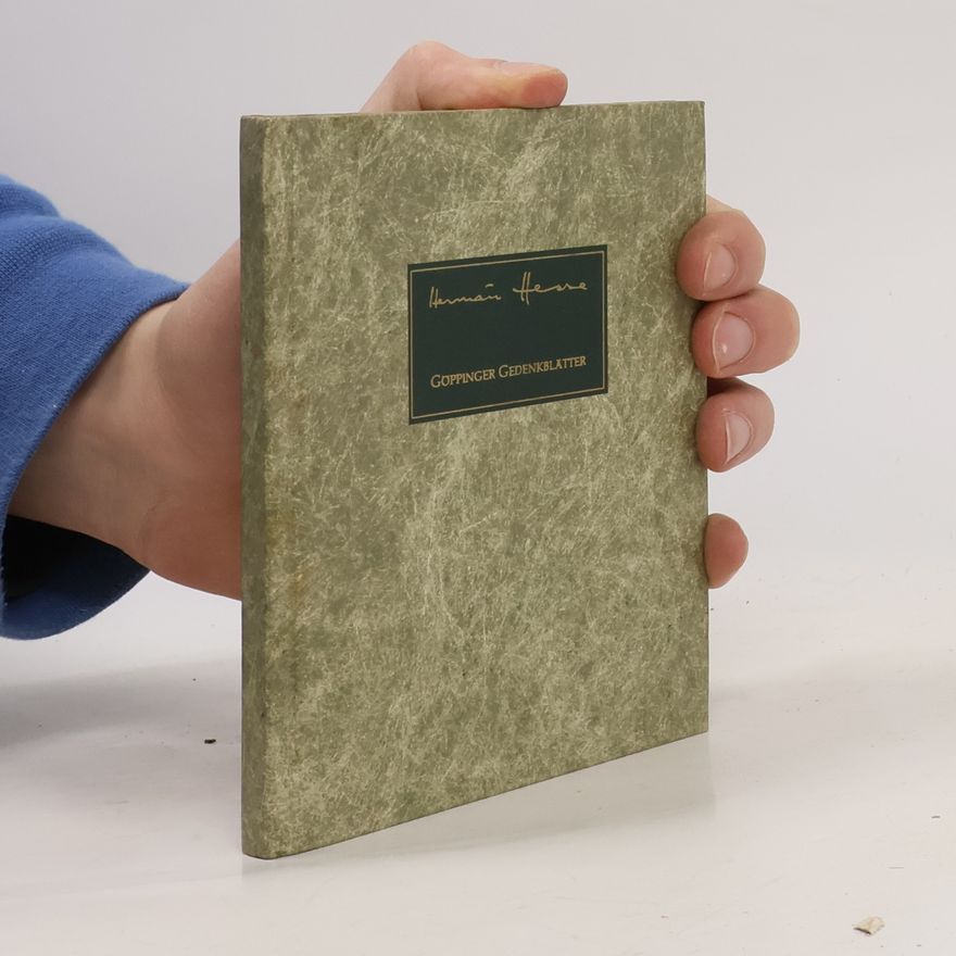 Hermann Hesse Göppinger Gedenkblätter