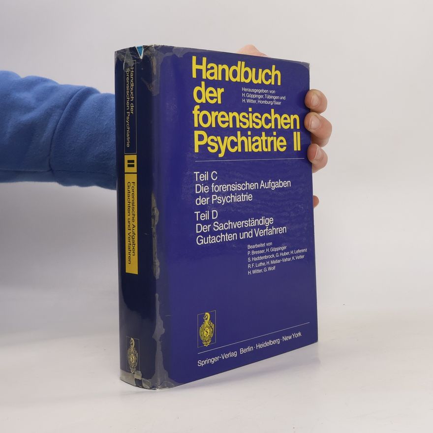 S. Haddenbrock Handbuch der forensischen Psychiatrie