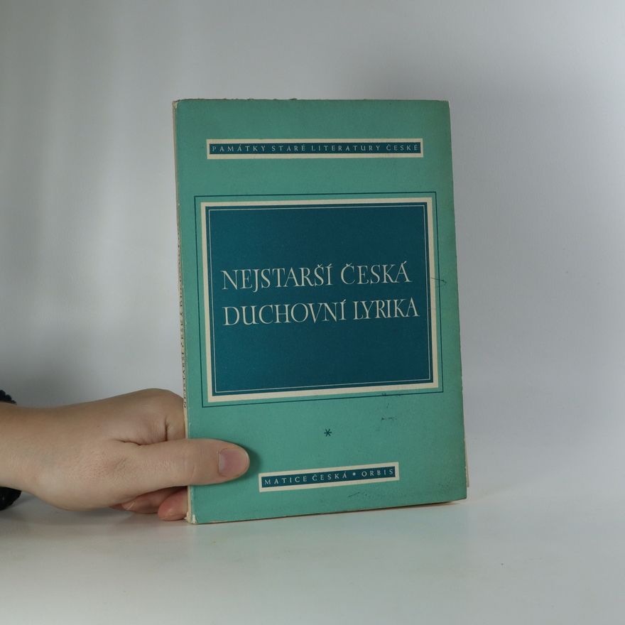 Antonín Škarka Nejstarší česká duchovní lyrika