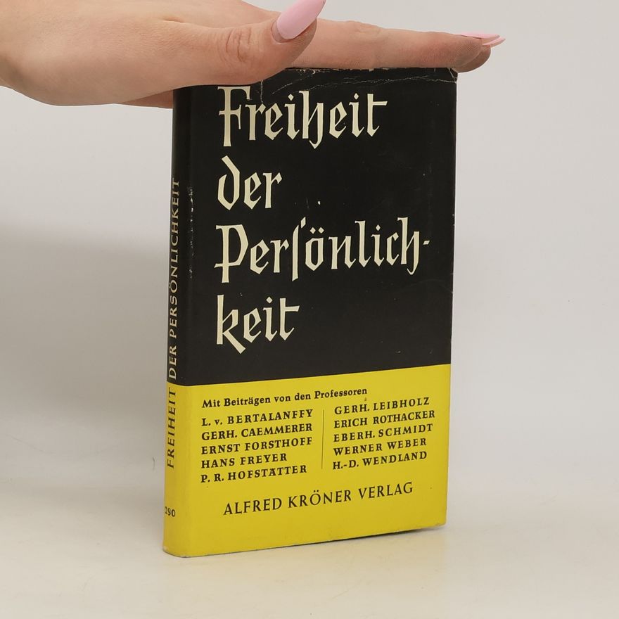 Autorenkollektiv Freiheit der Persönlichkeit