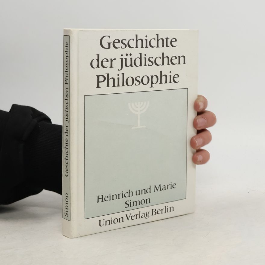Heinrich Simon Geschichte der jüdischen Philosophie