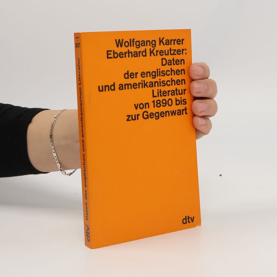 Wolfgang Karrer Daten der englischen und amerikanischen Literatur
