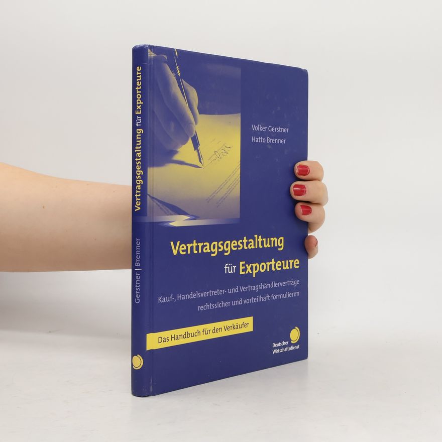 Volker Gerstner Vertragsgestaltung für Exporteure