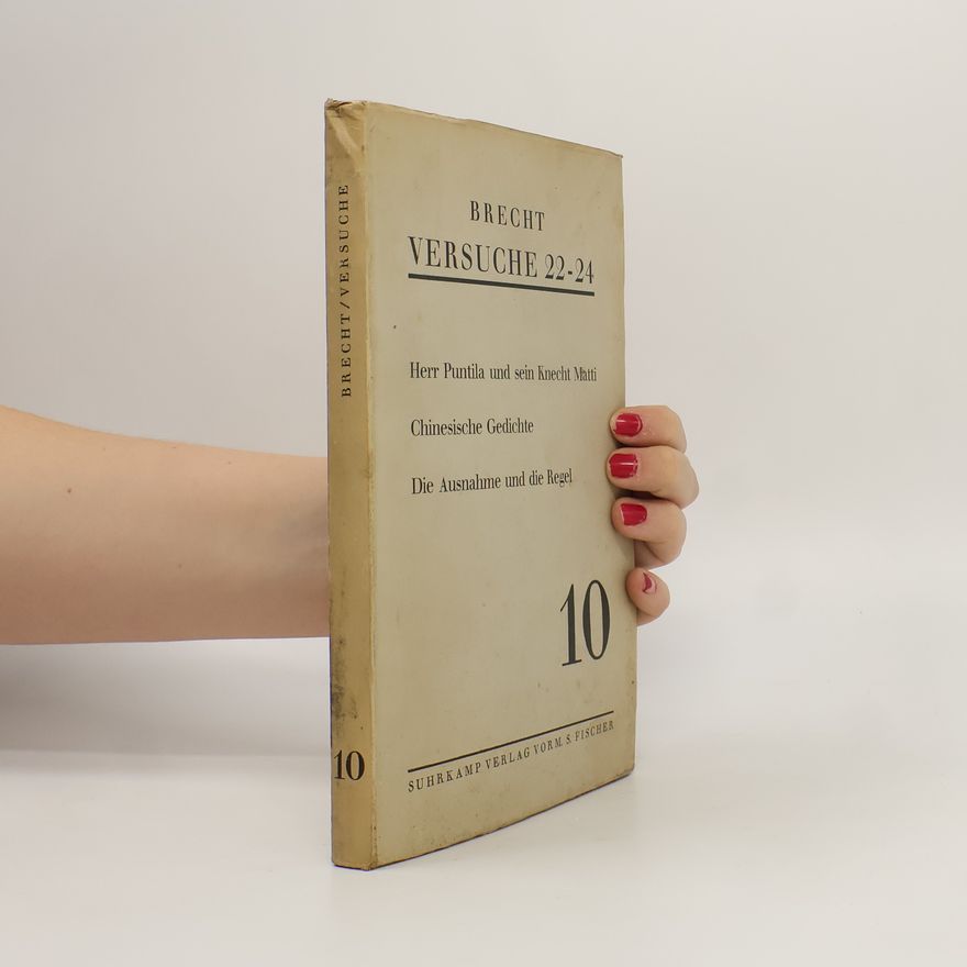 Various authors Brecht Versuche 22/23/24. Herr Puntila und sein Knecht Matti