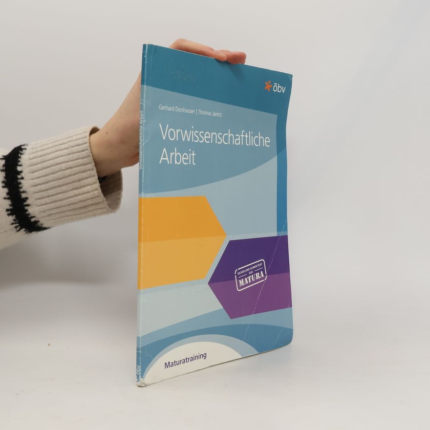 Gerhard Donhauser Vorwissenschaftliche Arbeit