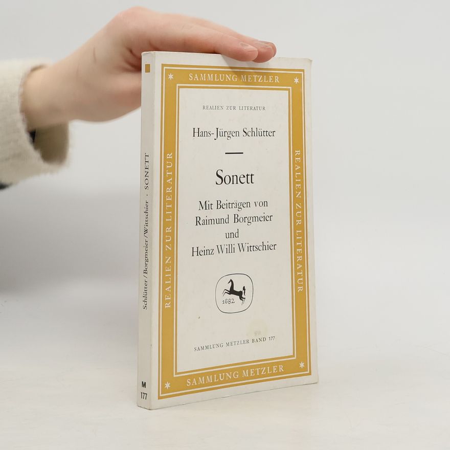Hans-Jürgen Schlütter Sammlung Metzler - 177: Sonett