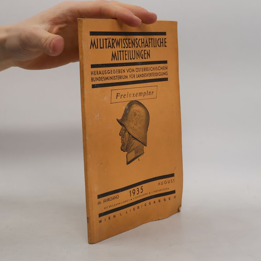 Autores varios Militärwissenschaftliche Mitteilungen. Freiexemplar