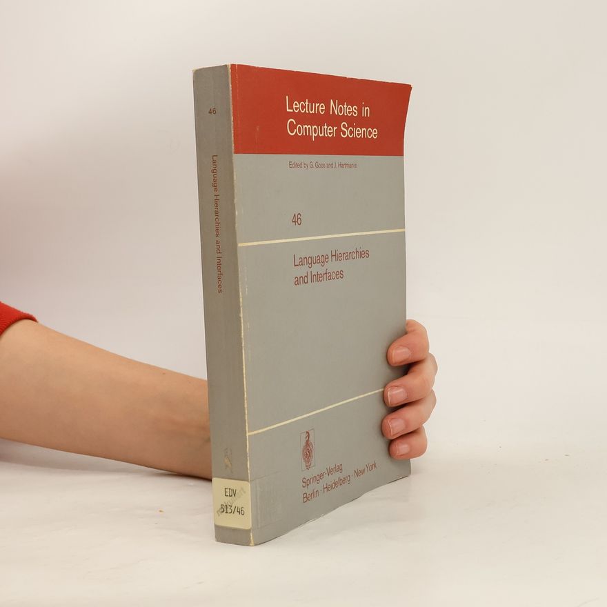 Various authors Language hierarchies and interfaces
