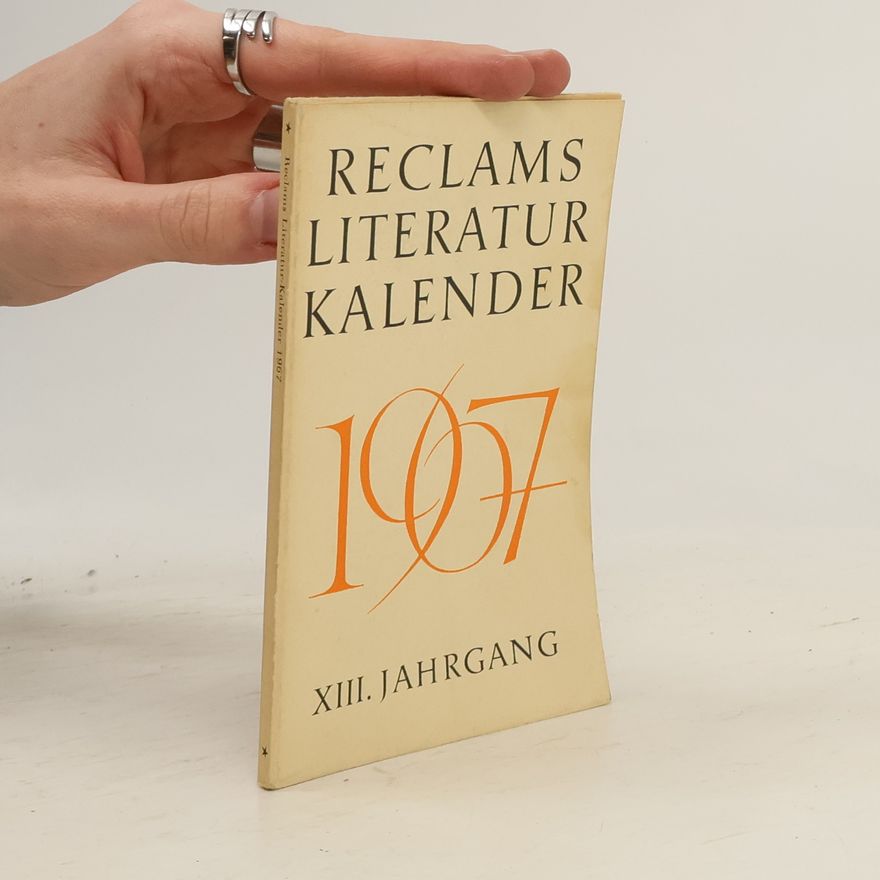 Autorenkollektiv Reclams Literatur - Kalender 1967