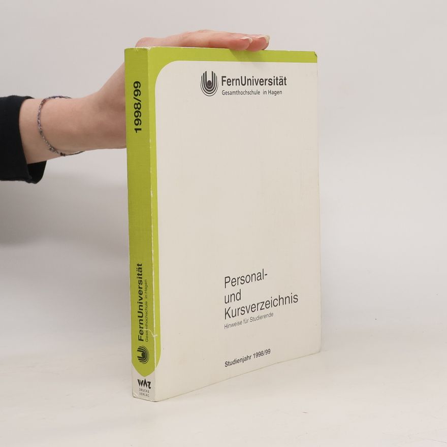 Autorenkollektiv Veranstaltungsverzeichnis, Personalverzeichnis