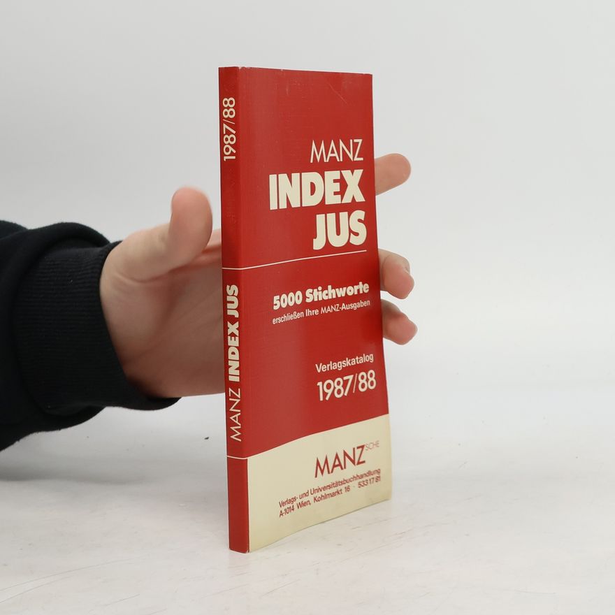Autorenkollektiv Manz Index Jus