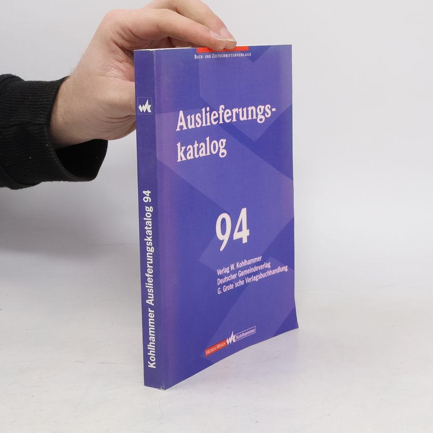Collectif d'auteurs Auslieferungs-katalog 94