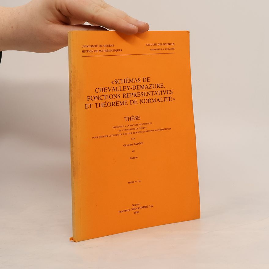 AA.VV. Schémas de Chevalley-Demazure, Fonctions Représentatives et Théorème de Normalité