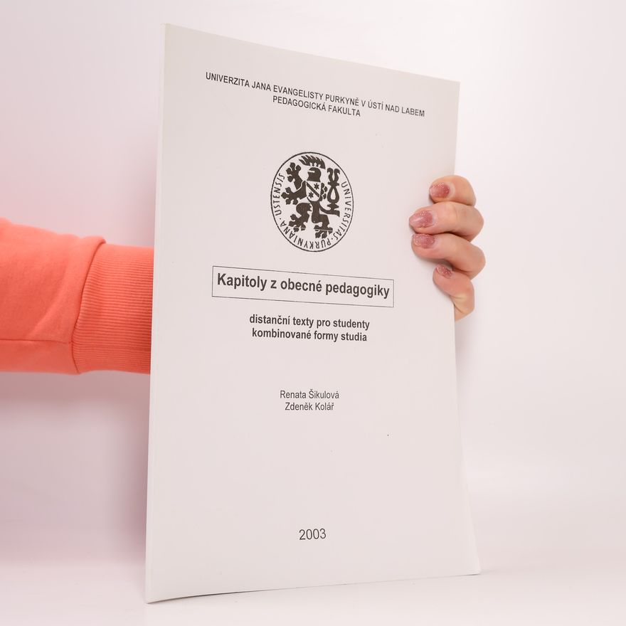Renata Šikulová Kapitoly z obecné pedagogiky