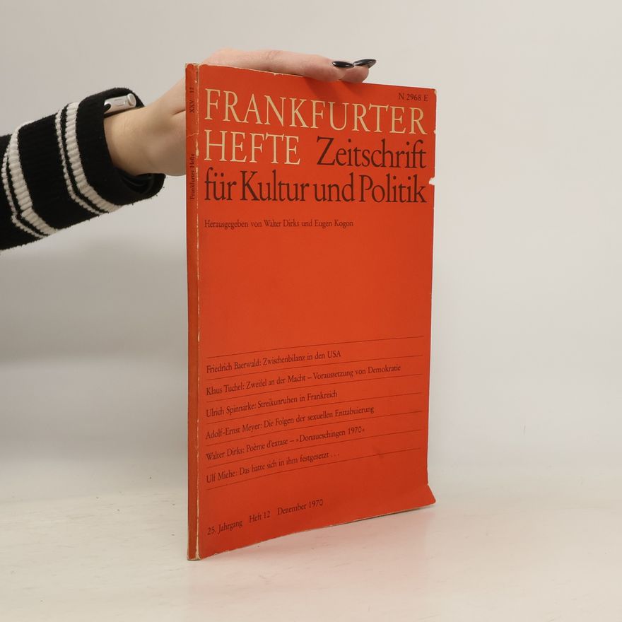 Walter Dirks Zeitschrift für Kultur und Politik 12