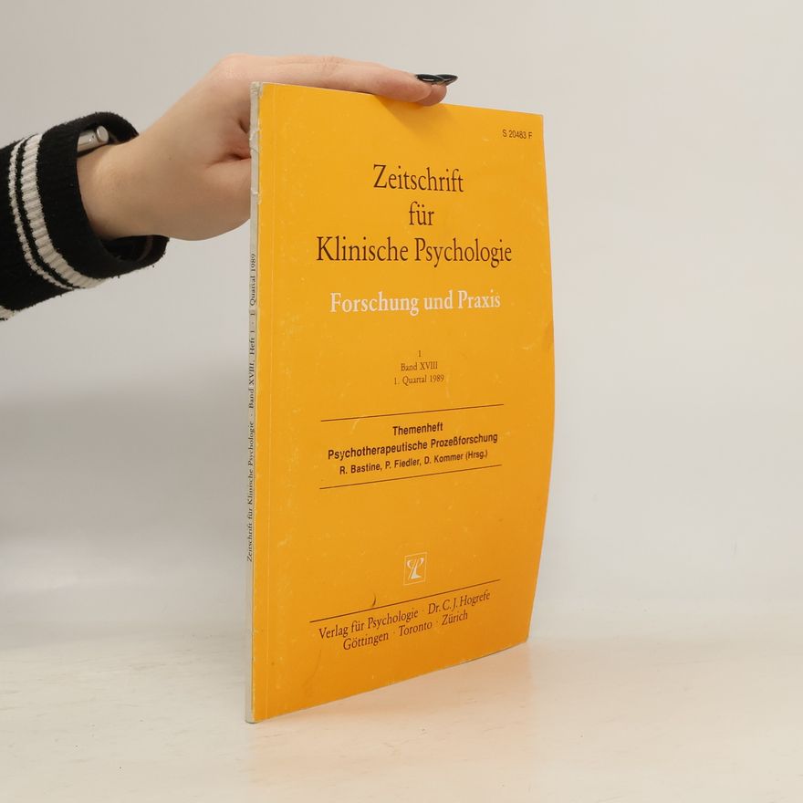 Autorenkollektiv Zeitschrift für Klinische Psychologie. Forschung und Praxis