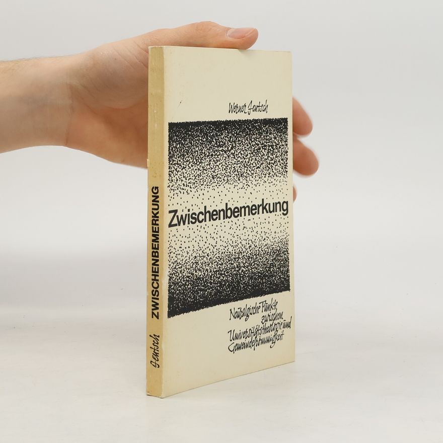 Werner Jentsch Zwischenbemerkung