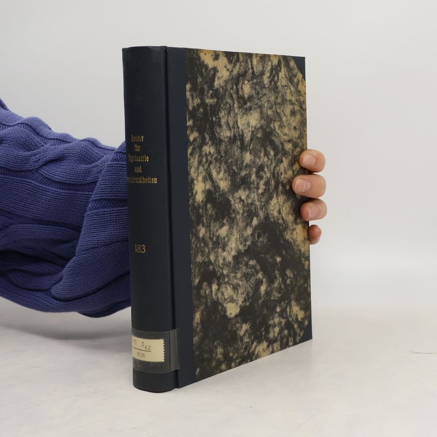 Collectif d'auteurs Archiv für Psychiatrie und Nervenkrankheiten 183